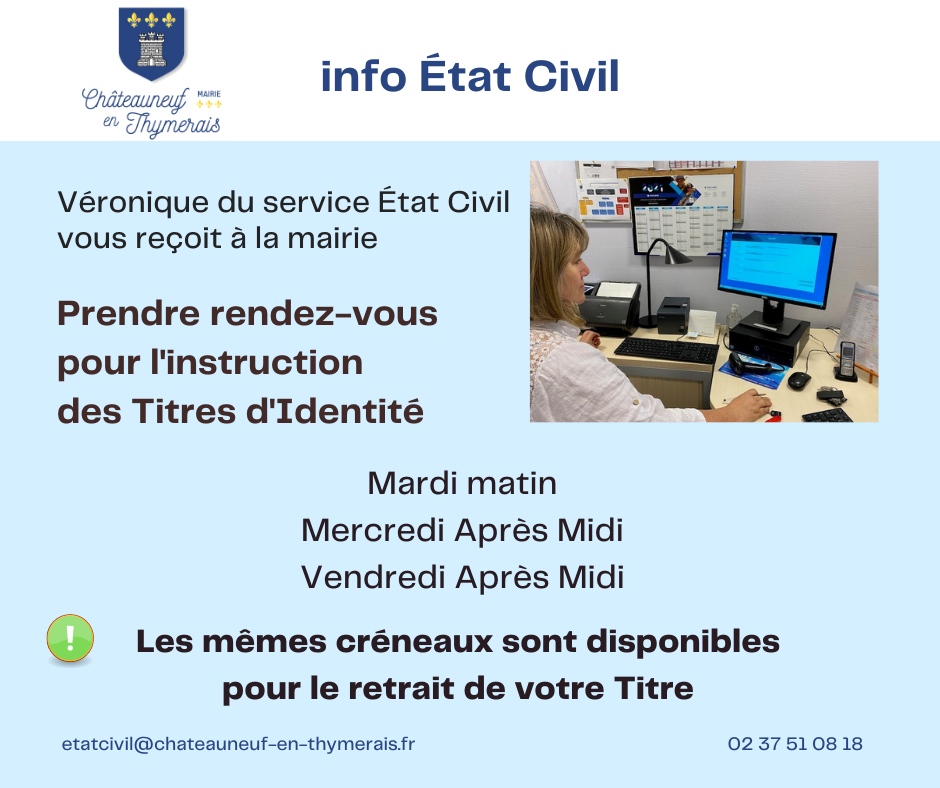 Service État Civil de Châteauneuf en Thymerais